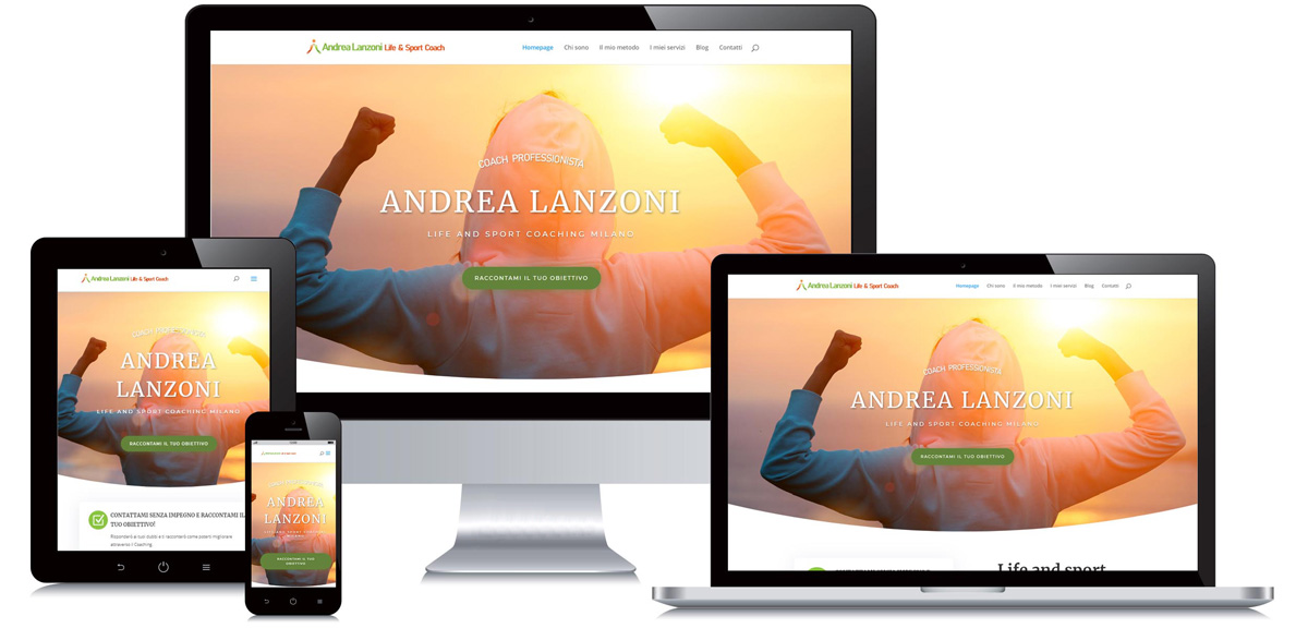 Sito web per life e sport coach Andrea Lanzoni