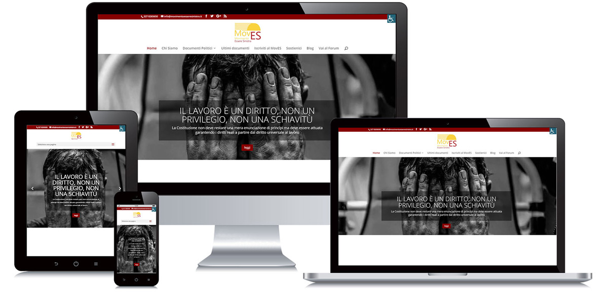 Sito web per movimento politico MovES