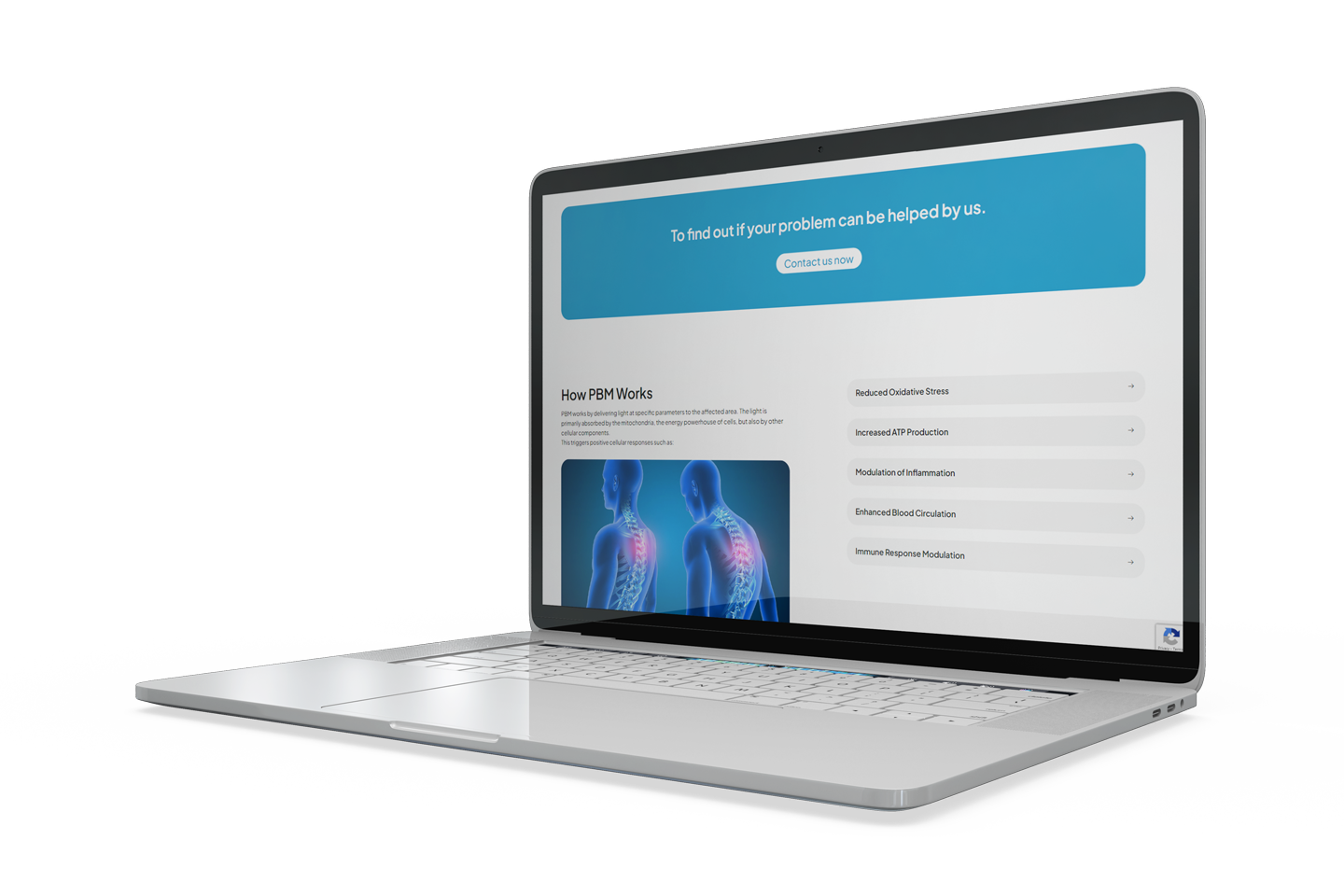 Sviluppo landing page per clinica chiropratica Atlas